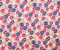 Pink-Blue-Multi Rayon Floral Printed Voile Woven Fabric By the Yard
